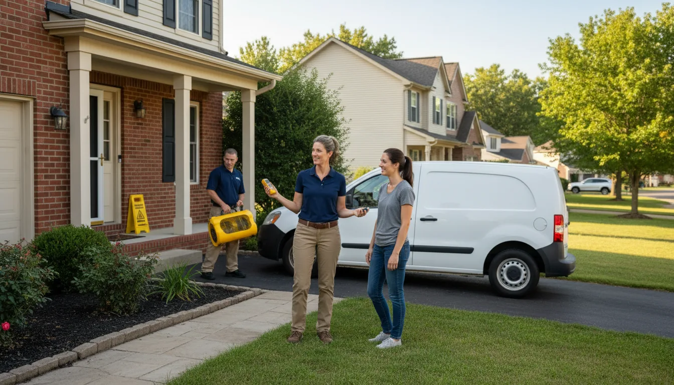 Residential water damage restoration in Orrville, AL